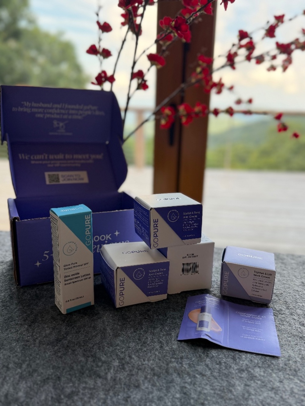 GoPure Sculpt &Tone Arm Cream and Tighten & Lift Neck Cream BONUS Tinted Min.SPF